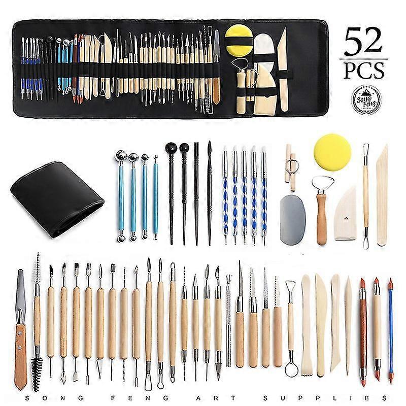 Pottery Tool Kit, Ceramic Polymer Clay, Sculpture Kit, Modeling, Pottery, Sculpture Clay With Storage Bag, Apron