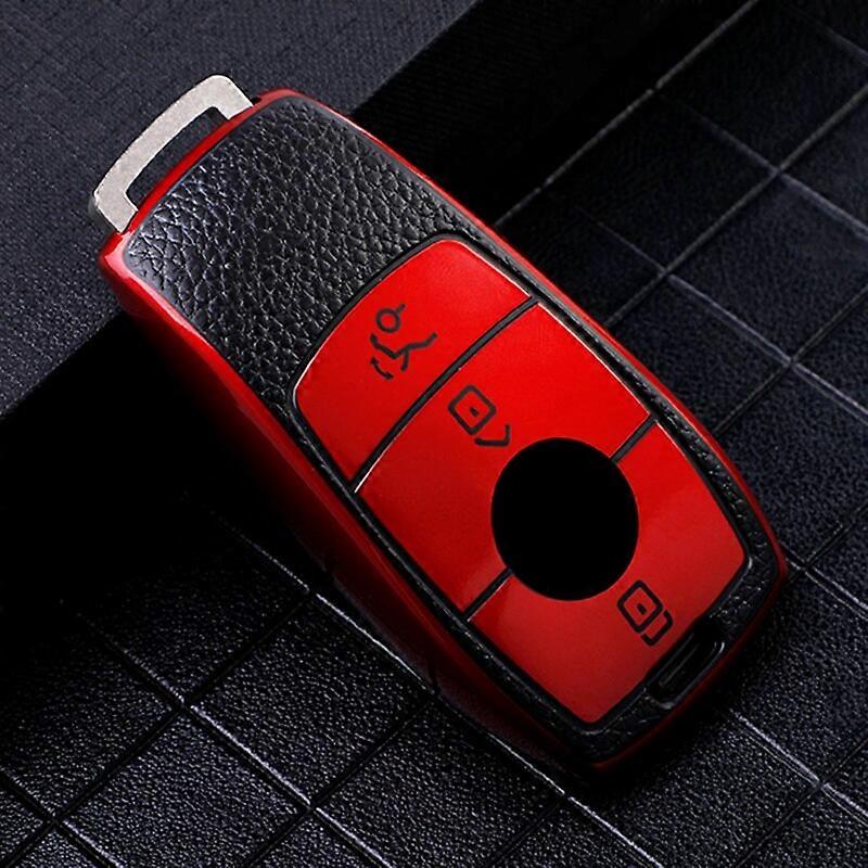 PU+TPU Car Remote Key Cover Case Shell for Mercedes Benz A C E S G GLS CLA Class W213 W177 W205 W222 X167 W177 AMG Accessories Key Blanks