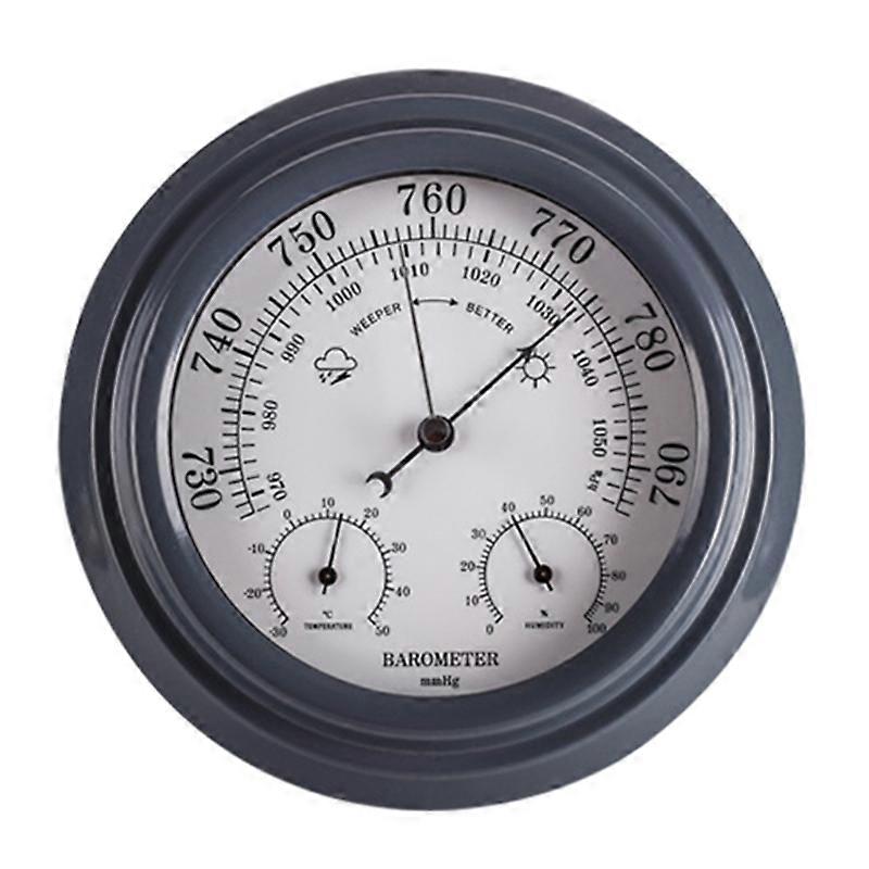 3 in 1 Thermometer Hygrometer Barometer Wall Hanging Weather Station Digital Indoor Atmospheric Pressure Meter