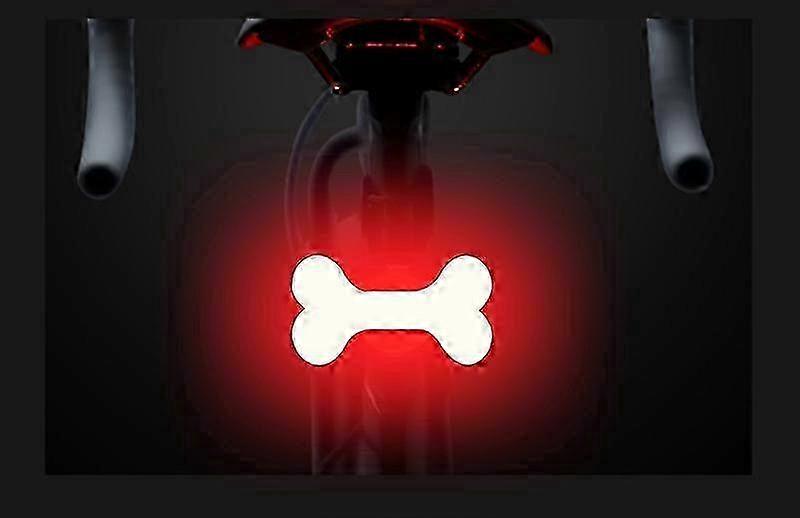 New Heart Shape LED Bike Light USB Rechargeable Bicycle Rear Light Waterproof MTB