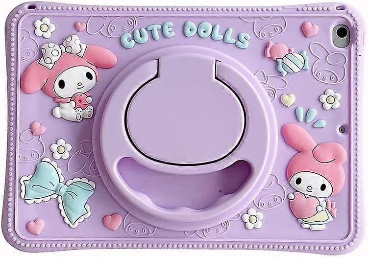 iPad 10.2 inch Case iPad 9th Generation 2021/ iPad 8th Generation 2020/ iPad 7th Generation 2019 Case, with Rotating Kickstand Silicone Case for Girls