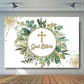 ZAIBIANHAO Autocollant Mural Pour Arche De Ballons Avec Inscription « God Bless » - Décoration De Fête De Baptême Et De Première Communion