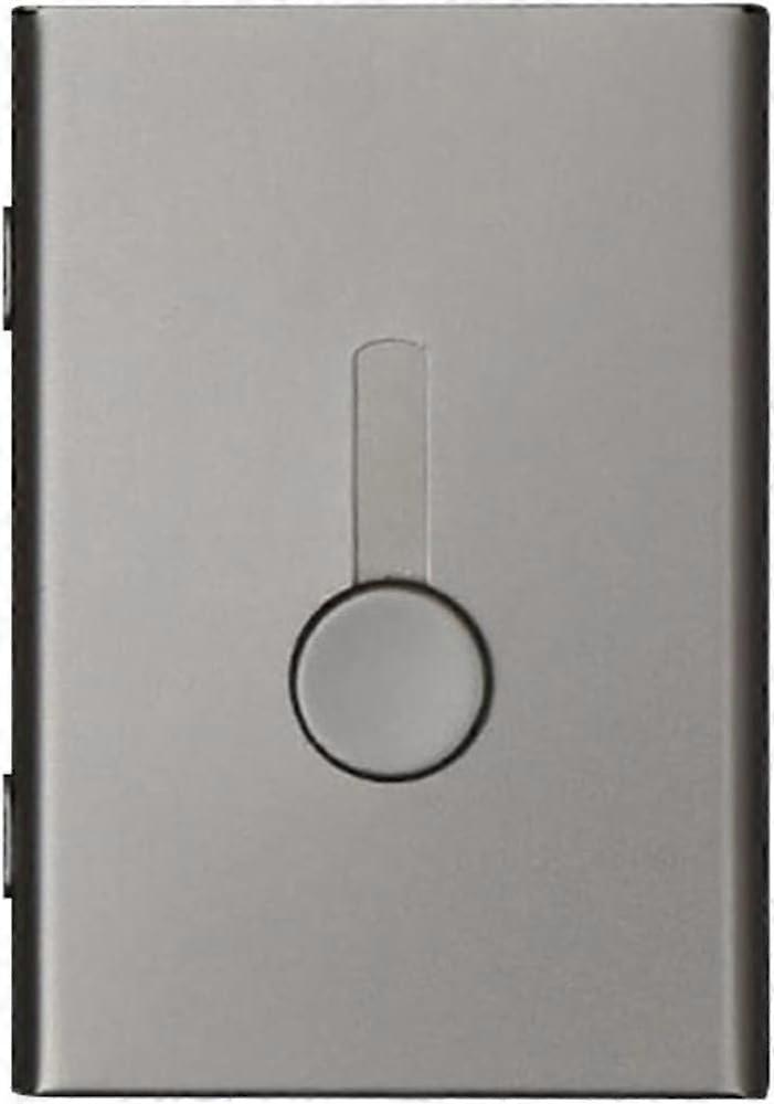 Name Card Case Holder Thumb Drive Business Card Case Slide Out Business Card( Grey)