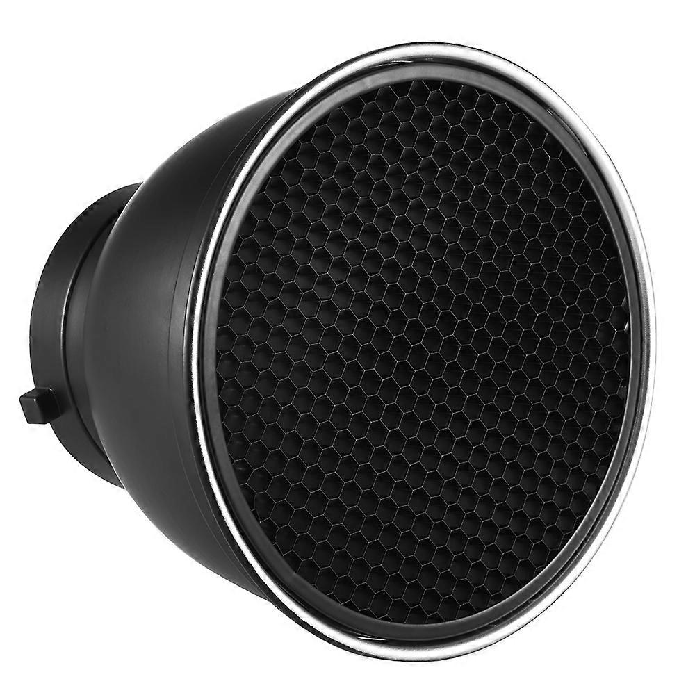 7" Standard Reflector Diffuser Lamp Shade Dish with 60 degree Honeycomb Grid for Bowens Mount Studio Strobe Light Speedlite