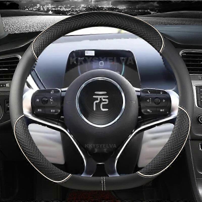 Für BYD Atto 3 Atto 3 EV Yuan Plus 2022 2023 Mikrofaser Leder Sport D Form Auto Lenkradabdeckung Auto Zubehör