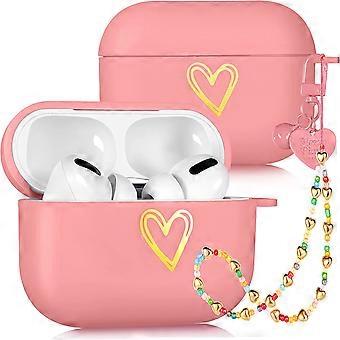 for Airpods Pro Case Cute for Women Girls Girly Aesthetic Pink