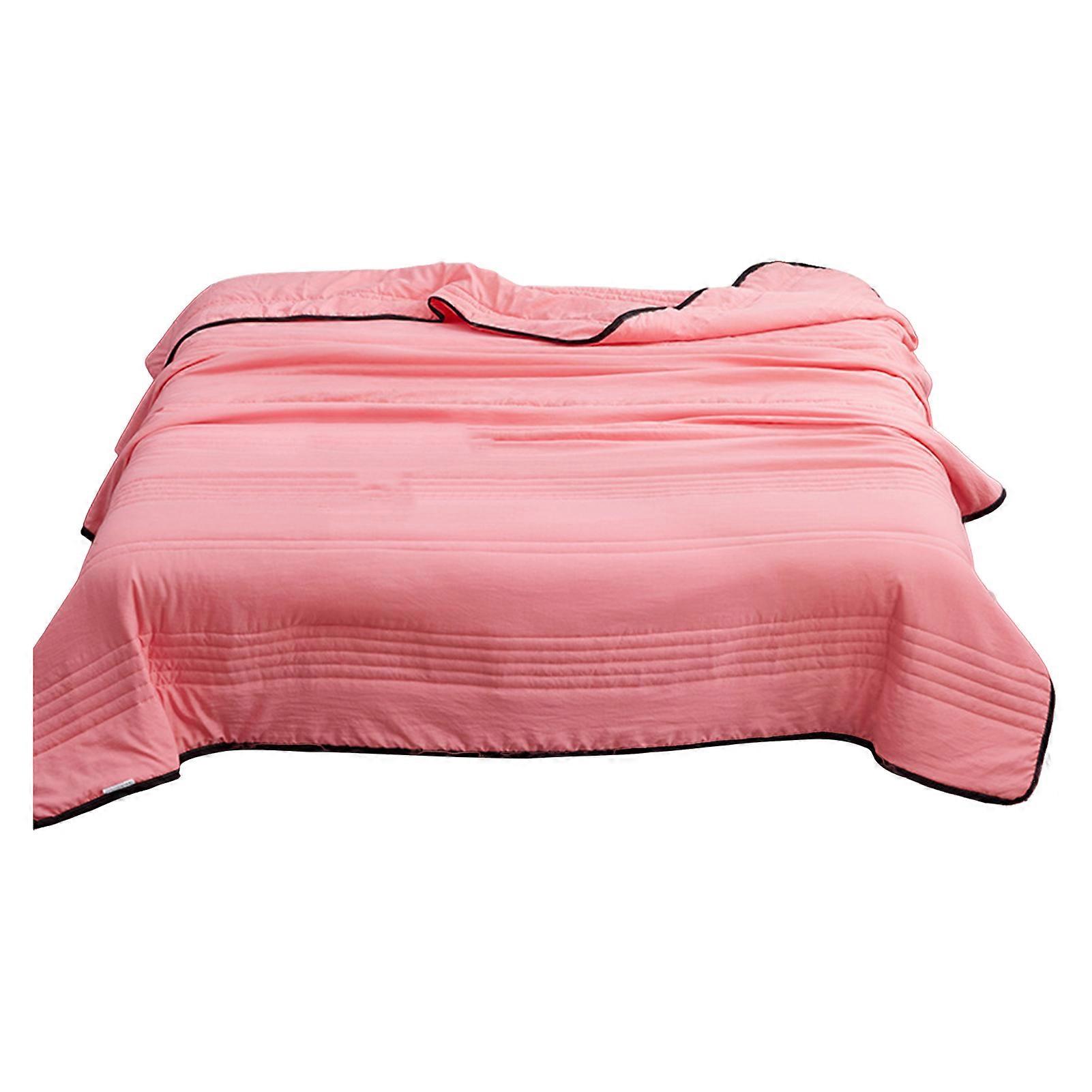 Summer Cooler Quilt Friendly to Skin Wear Resistant Machine Washable Non-Fading Ultralight Cooler Comforter Double Sided Cold Effect Blanket Jikaix