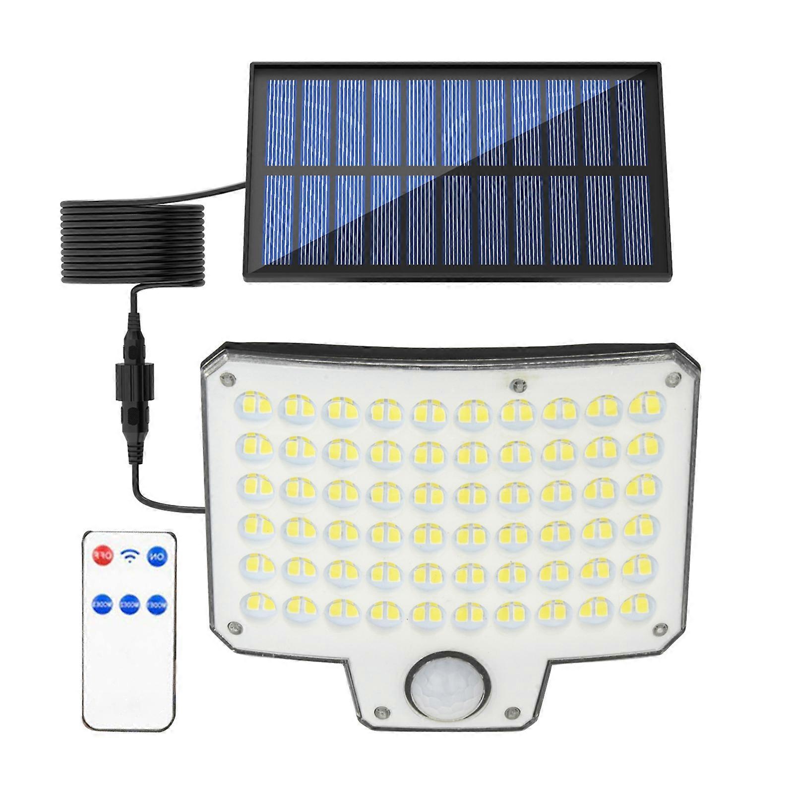 Ultra-Bright Solar Light with Remote Control High Brightness 3 Lighting Modes Rechargeable Easy Installation IP44 Waterproof Garden Garage Solar Light