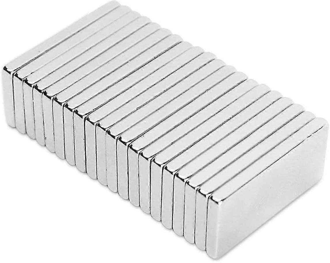 Powerful Rare Earth Magnet, 20 Pcs Super Strong Neodymium Magnet For Diy, Crafts, Science And Industry - 20x10x2mm -ys