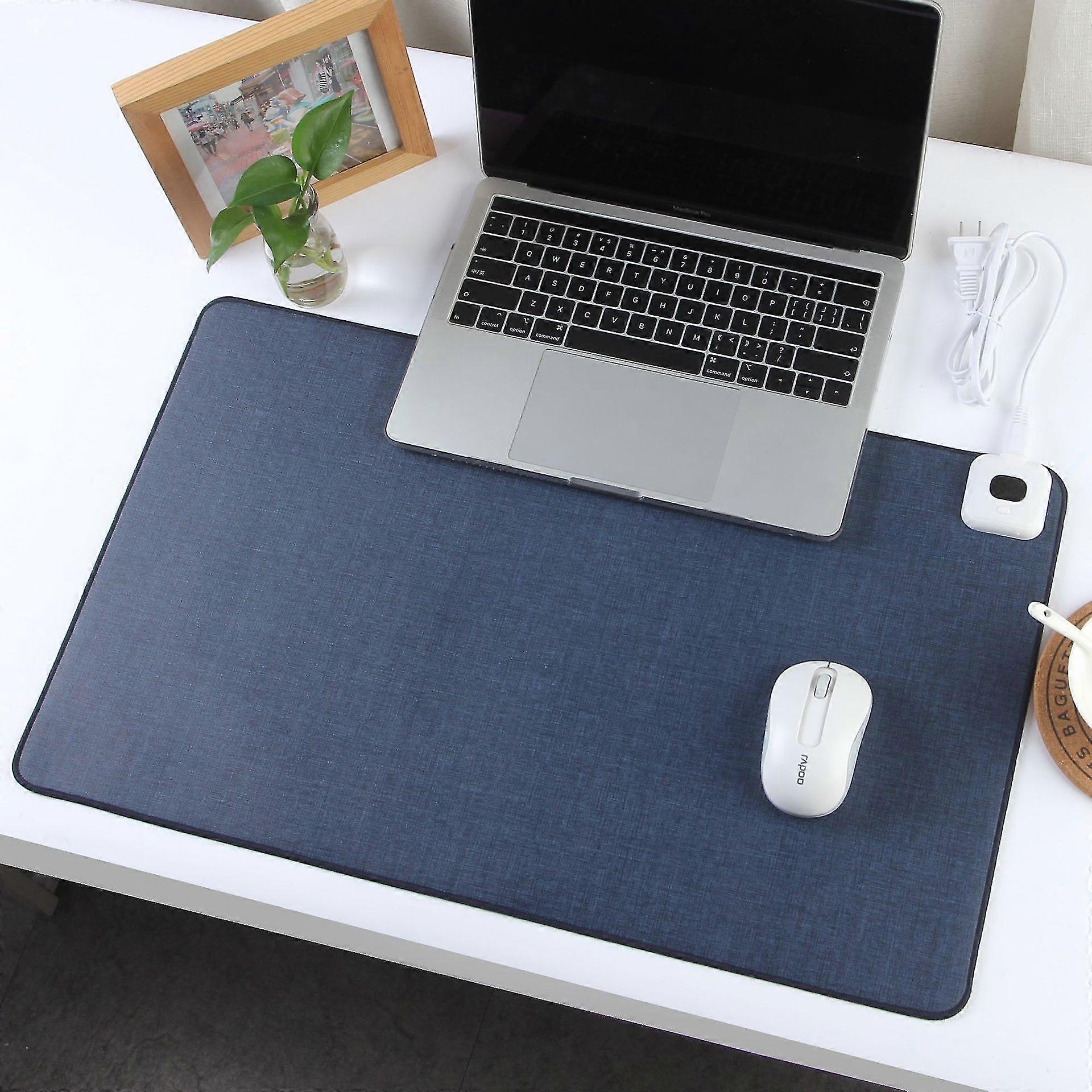 Winter Desktop Heating Pad Game Mouse Pad Hand Warmer Mouse Office (navy Blue)