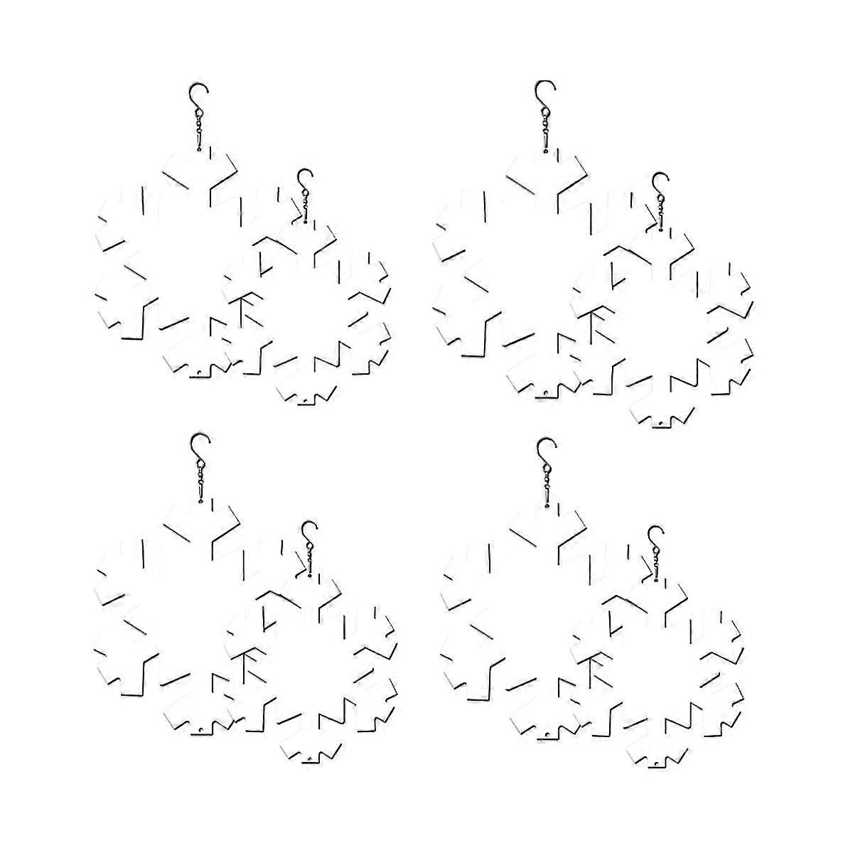 8 Pack 10 Inch Sublimation Wind Spinner Blanks,3d Snow Sublimation Wind Spinner Blanks For Outdoor Garden Decoration