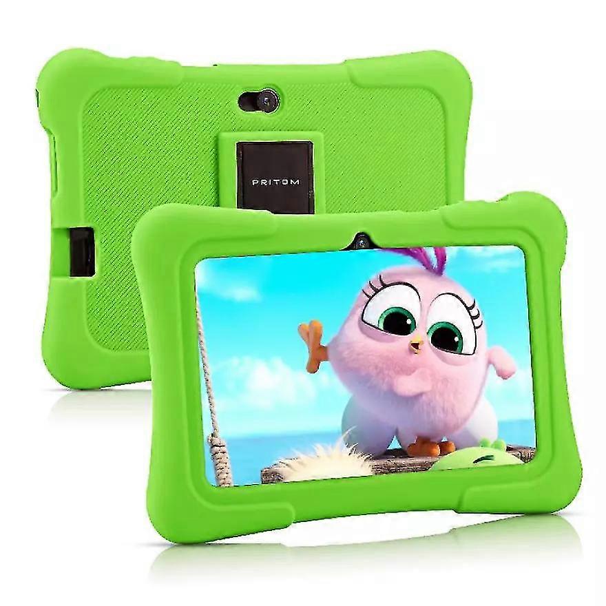 Green K7 7-inch Children's Tablet, Android 10.0