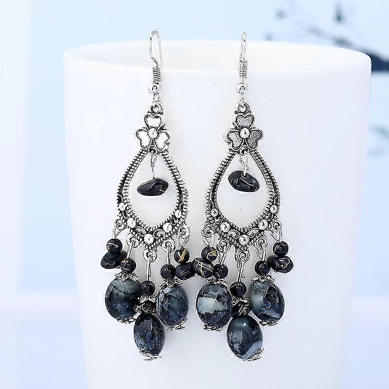 Tassel Earrings Vintage Long Carved Bohemian Accessories