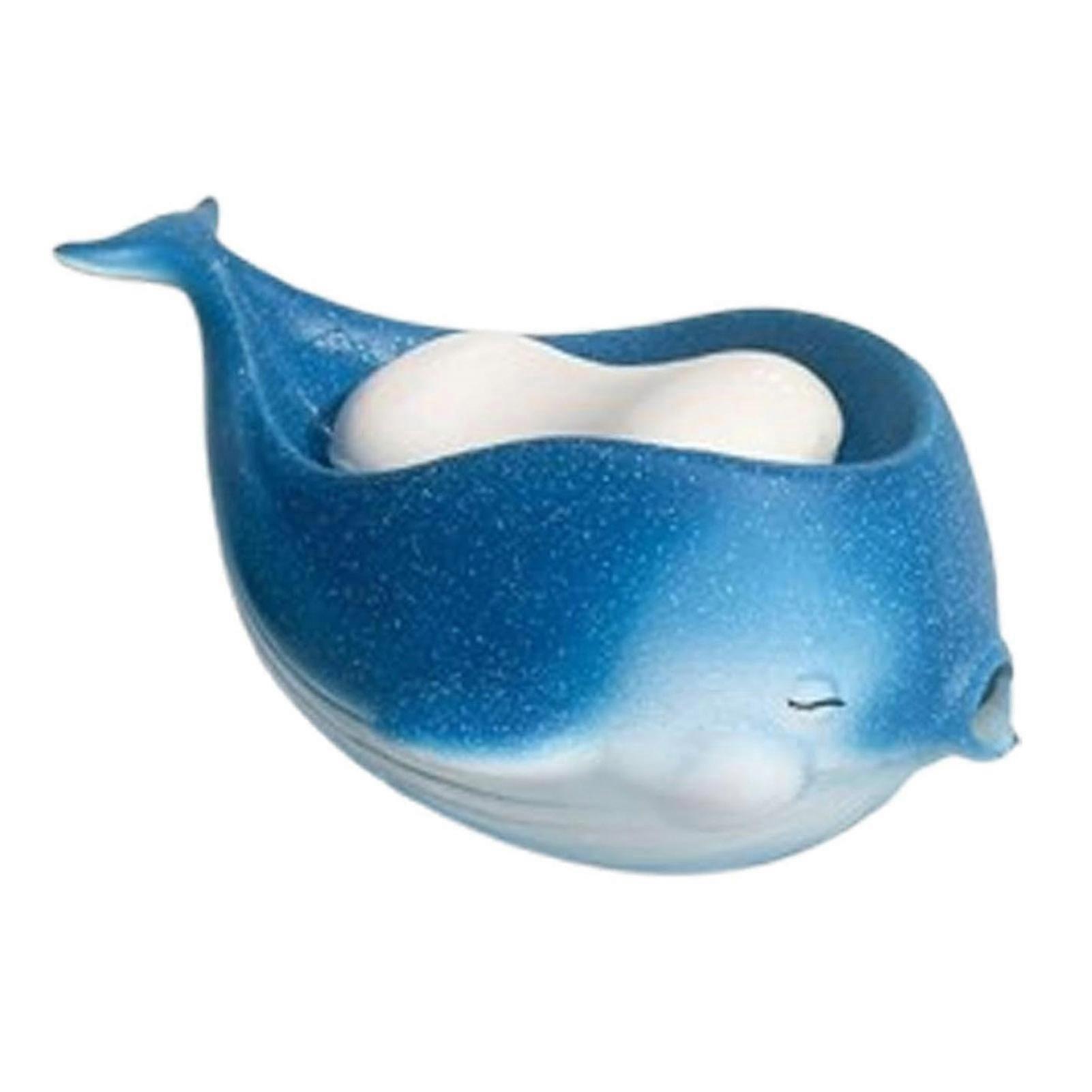 Self-Draining Soap Holder Whale Shape Design Easy to Clean Reusable Shower Soap Box Bathroom Decoration