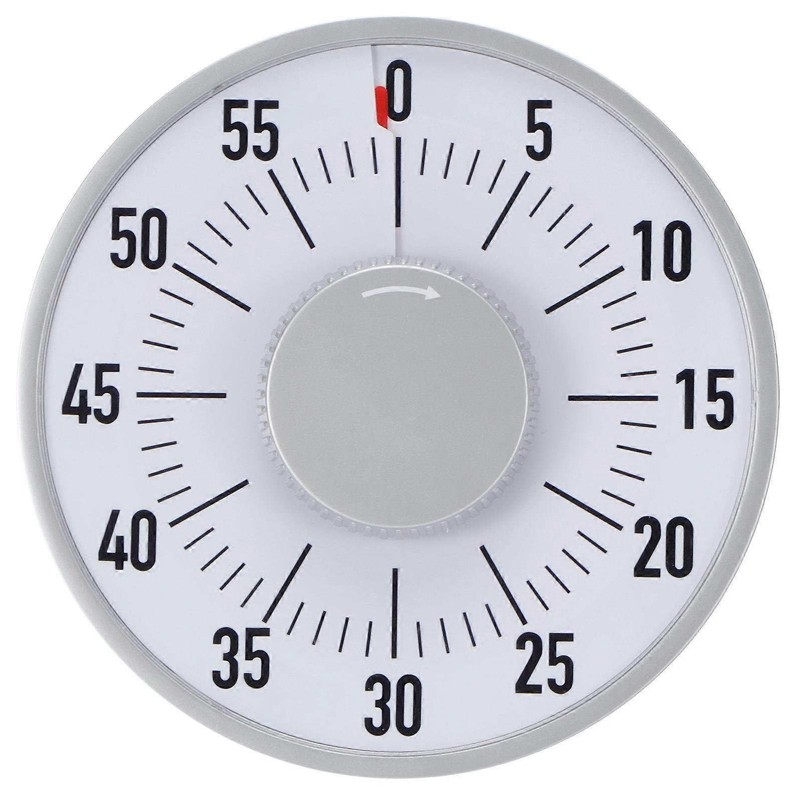 Mechanical Alarm Timer Magnetic Round Rotate Time Reminder Kitchen Baking Timing Tool L