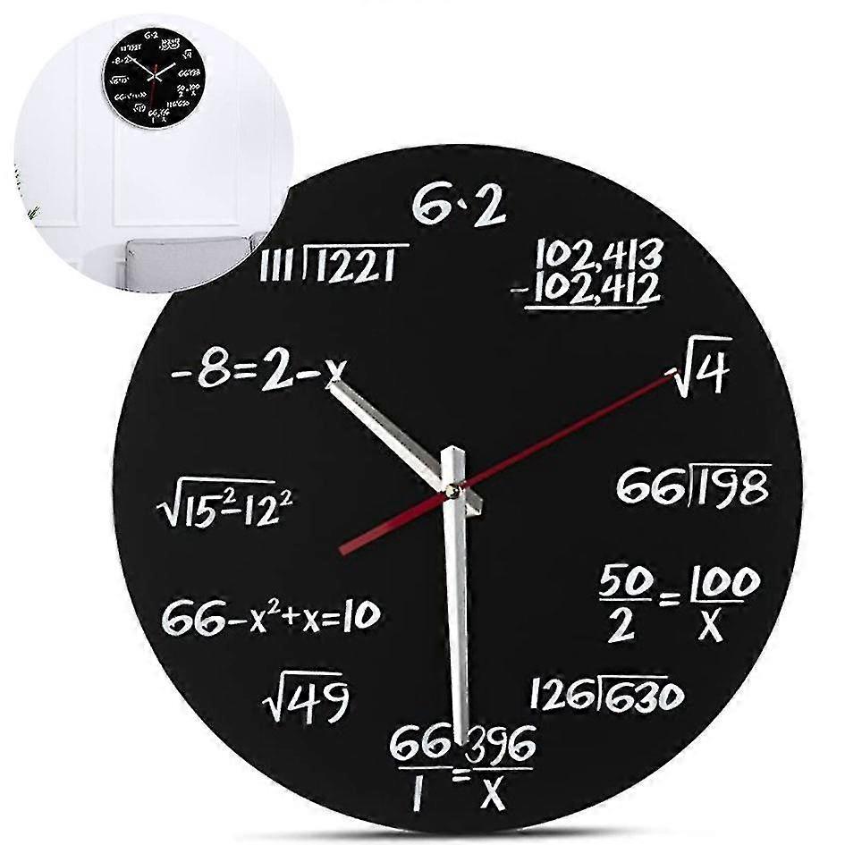 Acrylic Wall Clock Creative Math Wall Clock Math Formula Clock