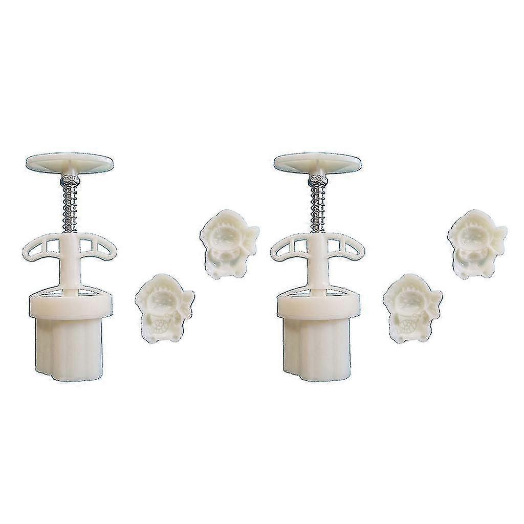 Cute Cat Shaped Mooncake Moulds Mooncake Molds Plastic Material Mooncake Tools