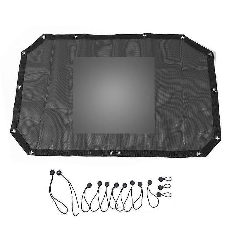 Shineka 2/4 door car front roof mesh bikini top sunshade cover uv insulated net for jeep wrangler jk 2007-2017 car accessories