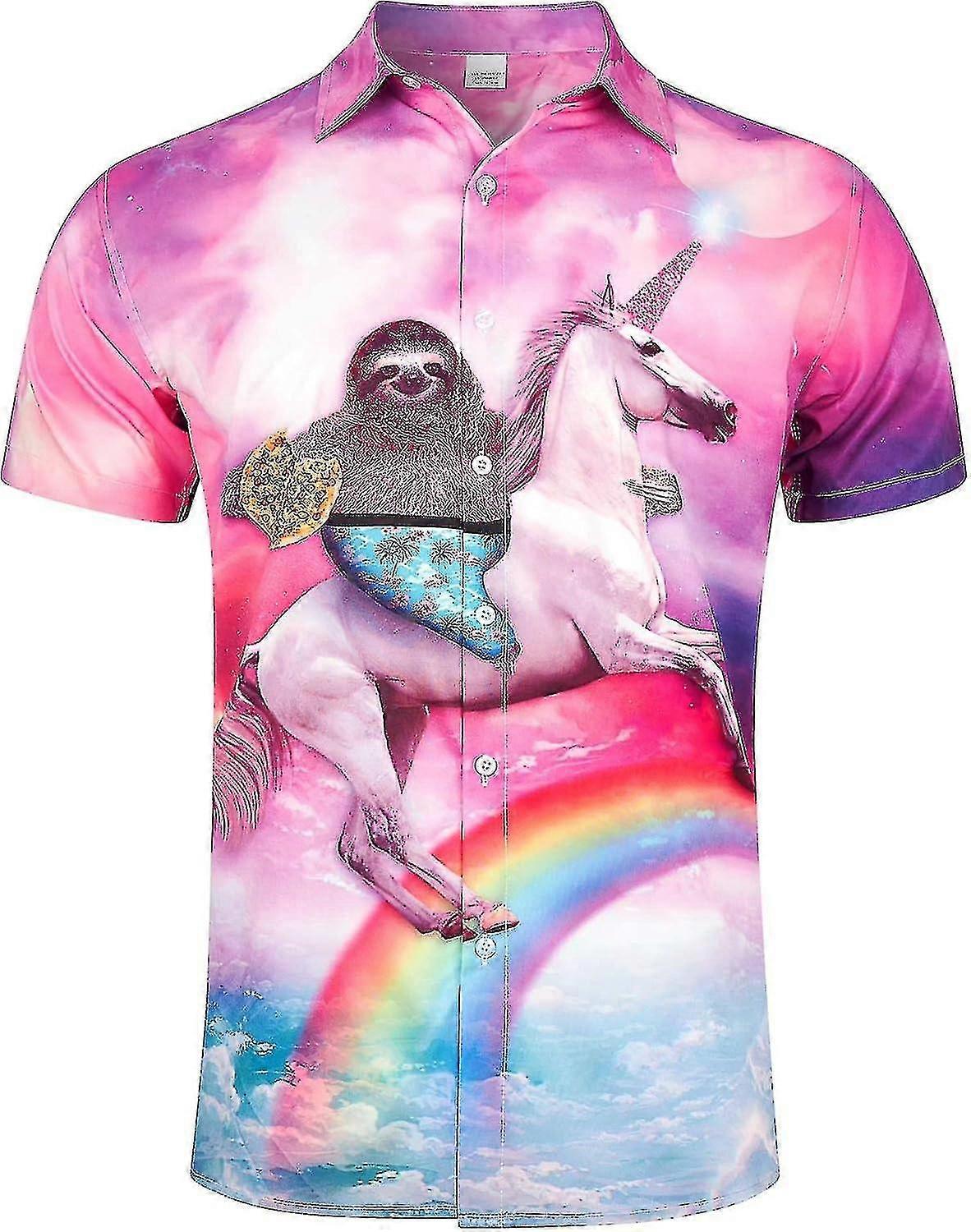 Men's Novelty Hawaiian Button Down Shirts