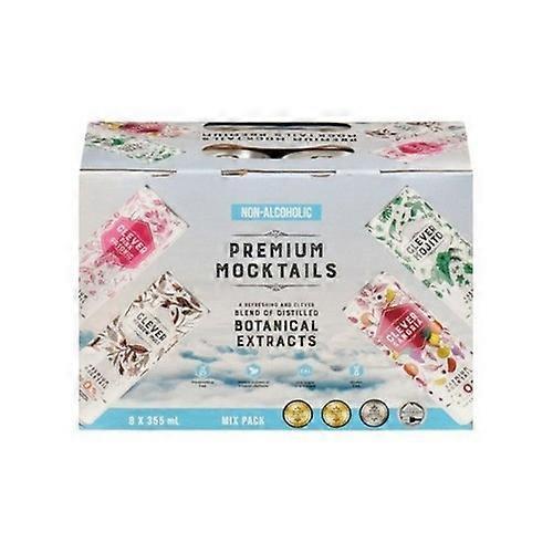 Clever Mocktails Non Alcoholic Mix Pack, 355 MI X 8 Count (Case Of 3)