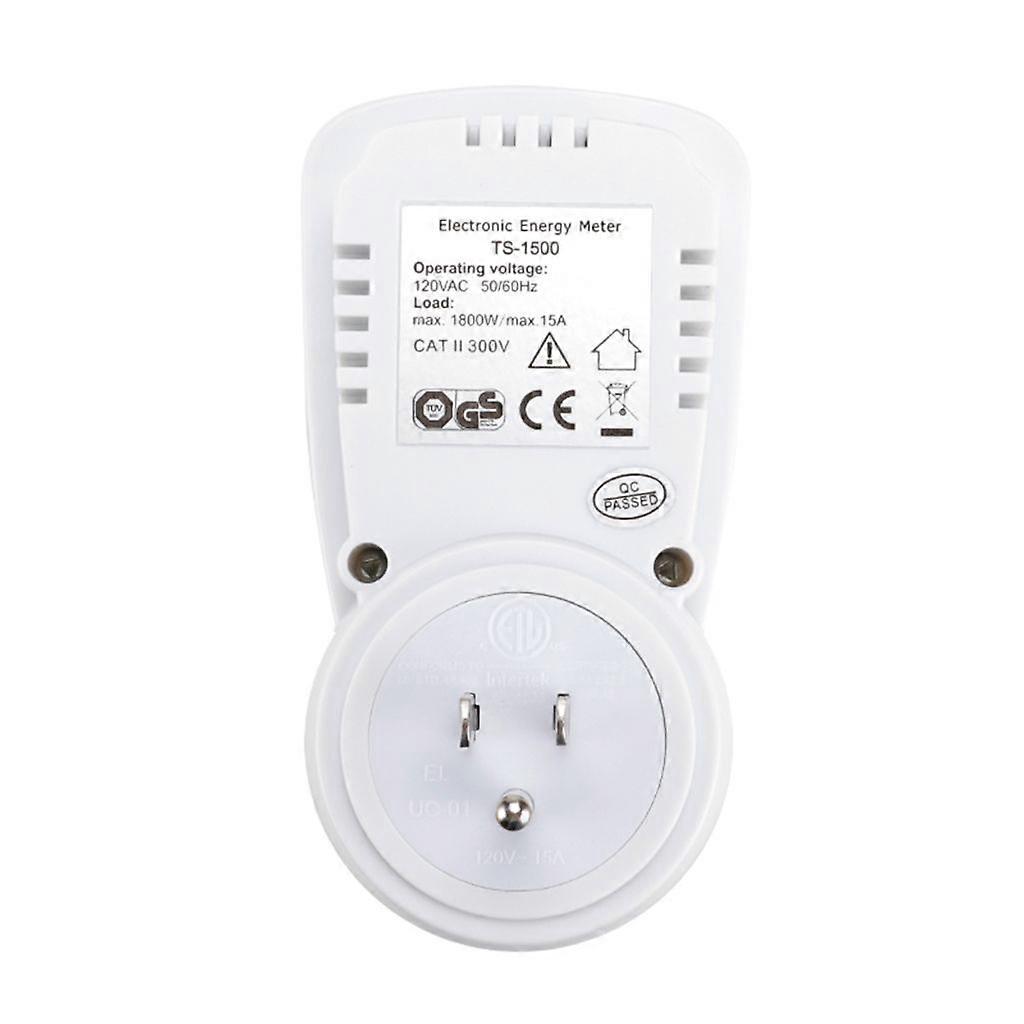 Digital LCD Power Meter Wattmeter Socket Wattage Kwh Energy Measuring Outlet