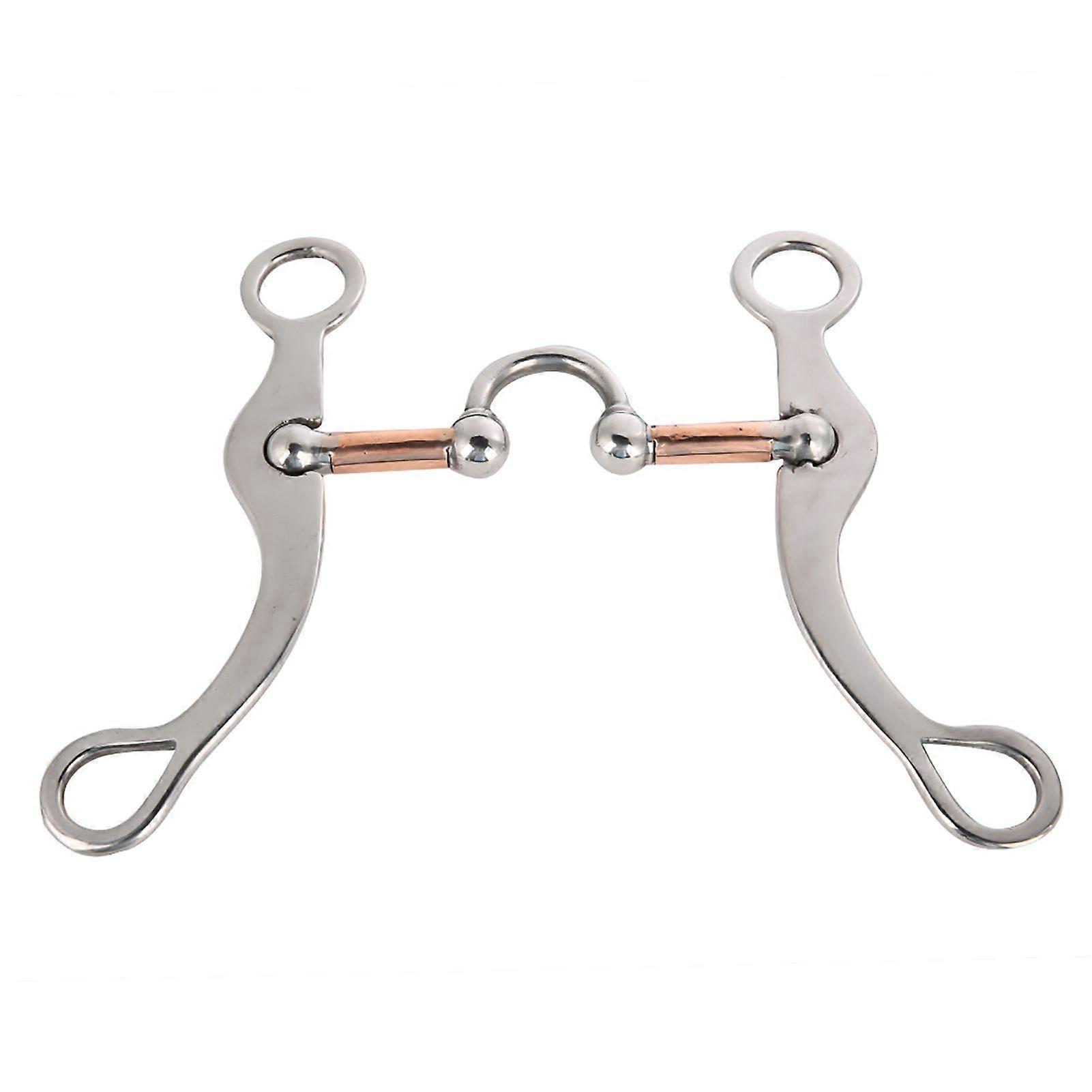 Rustfritt stål tykkelsesbitt løs munnbittrulle for hest