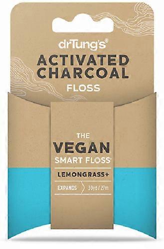 Dr Tung's 27m Vegan Smart Tooth Floss Teeth Cleaner Activated Charcoal