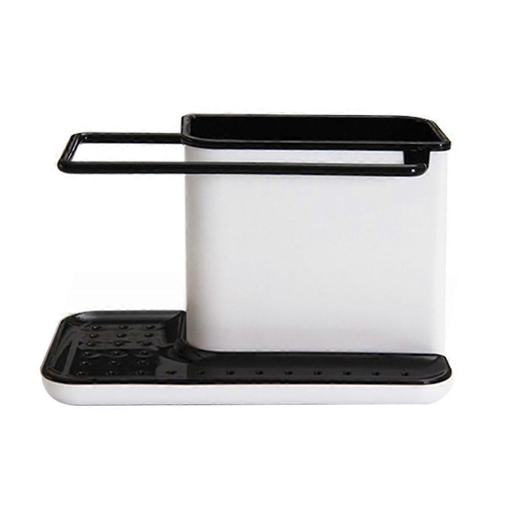 Kitchen utensil storage sponge rack for organizing sink