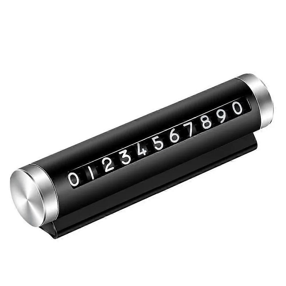 Metal Car Temporary Parking Card Universal Rotate Phone Number Plate Aluminum Stickers Park Stop in Car-styling Auto Accessories