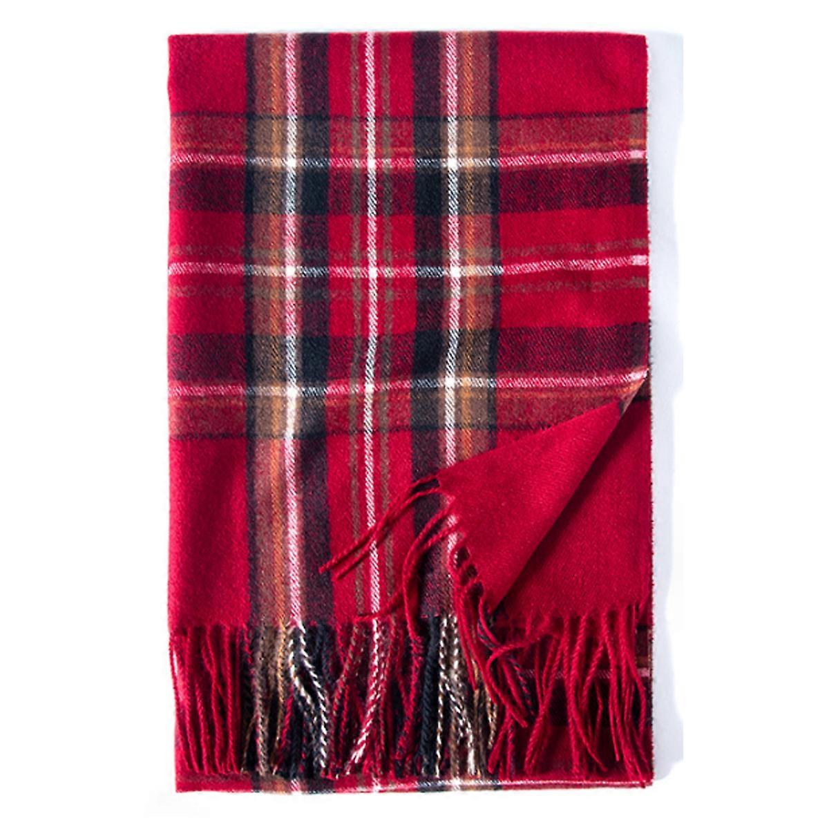 Plaid Scarf, Cashmere Feel, Warm, Winter