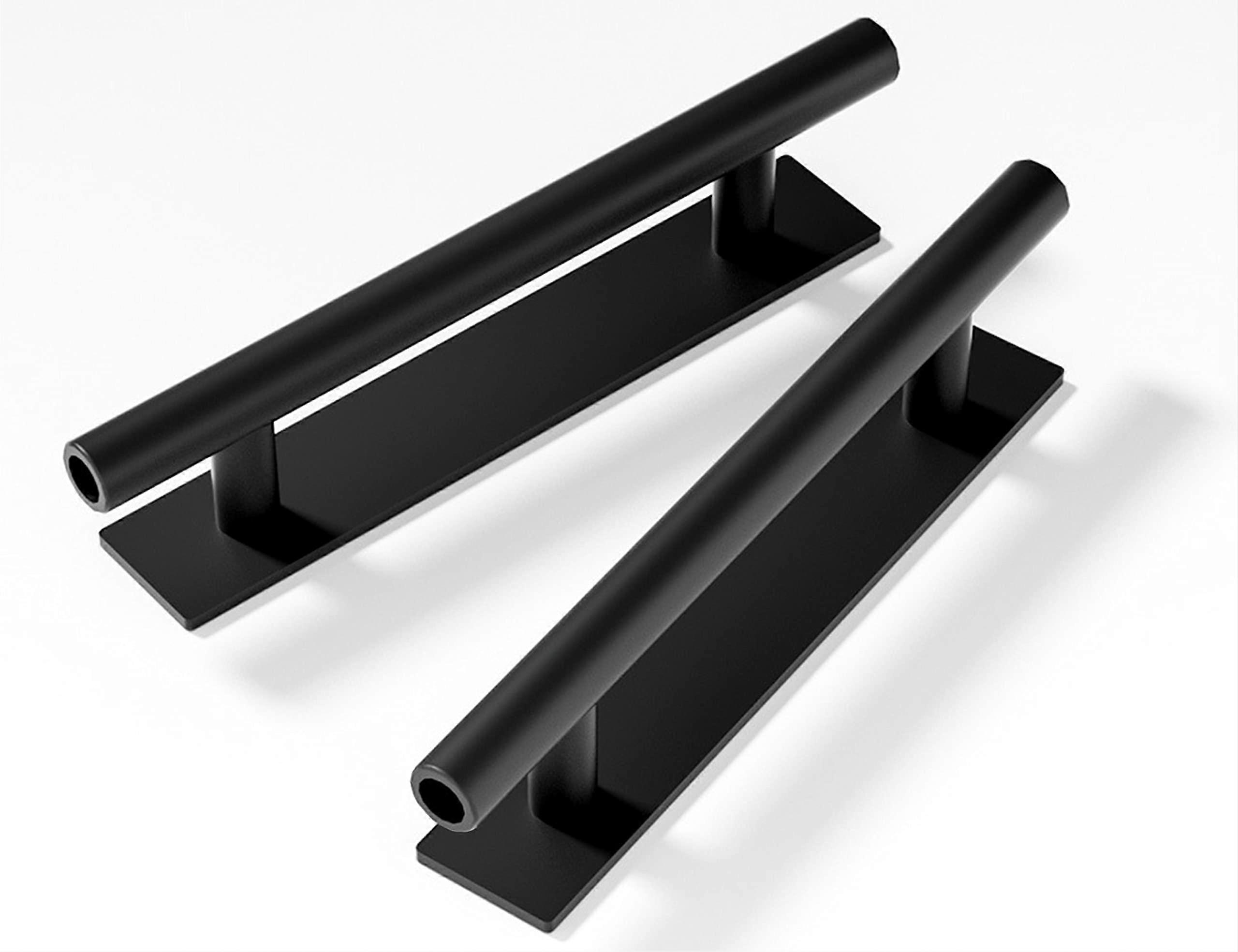30 Pack Self-Stick Push Pull Helper Black Hidden Cabinet Handle ABS Plastic Handles