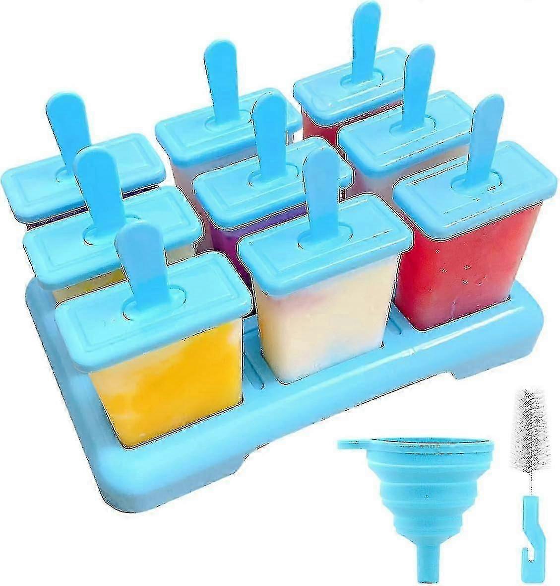 Eisformen, 9 Eisformen, Eisformen Set, Silikon-Eis-Lolly-Maker Xixi