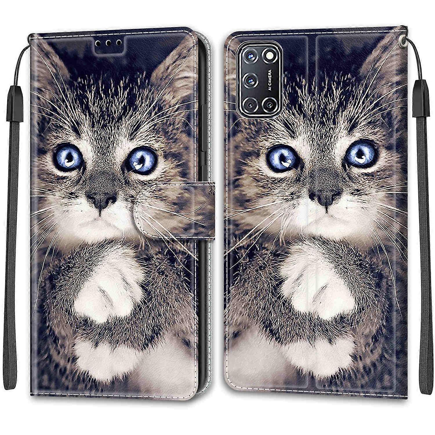 Custodia Portafoglio In PU Con Disegno Estate Spiaggia Per OPPO A92/A52/A72 4G - Flip Cover Magnetica - 3