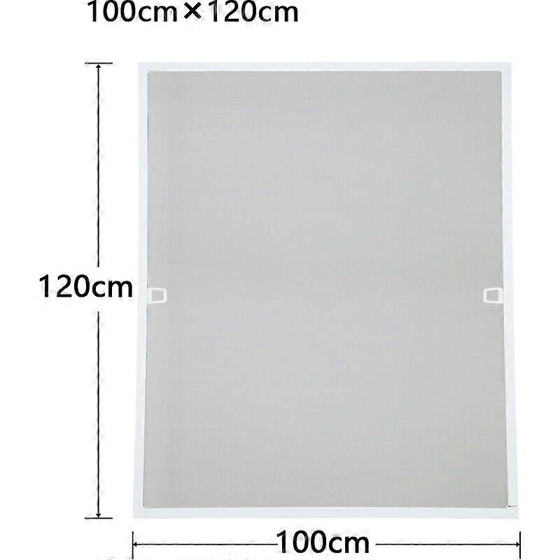 Mosquito net window mosquito net aluminum frame mosquito net gauze waterproof UV protection for windows 100x120CM