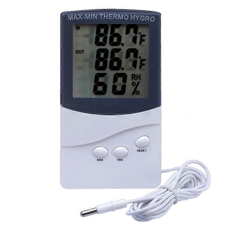 Indoor Thermometer with Hygrometer(White)