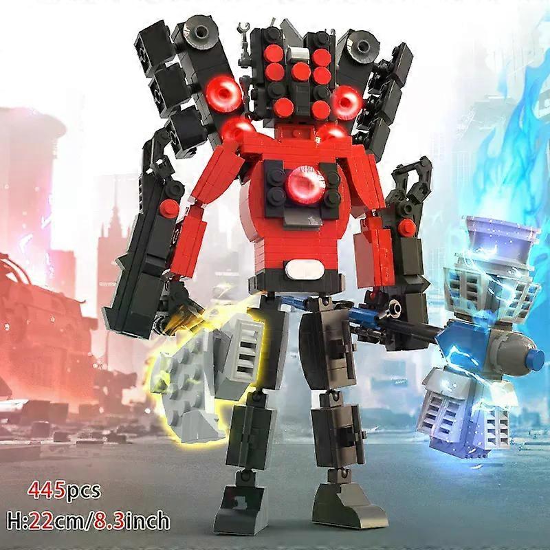 New Skibidi Toilet Building Block For Boys Titan Speakerman Titan Toilet Boss Bricks Diy Model Toys For Kids Xmas Birthday Gift