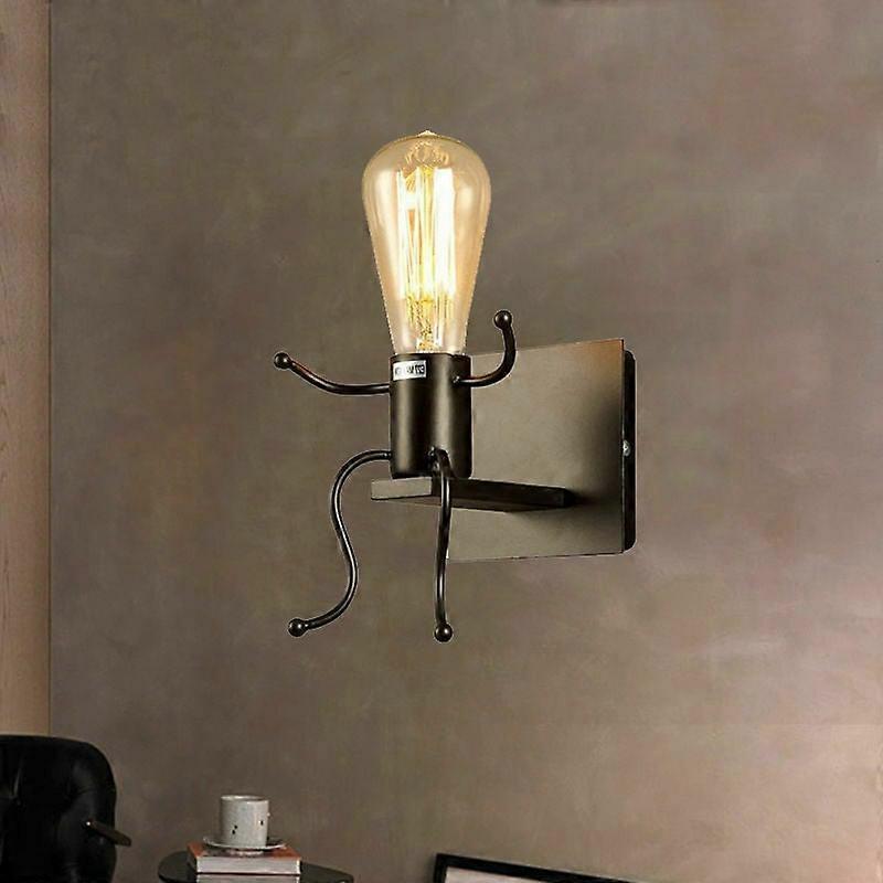 HANNN |Modern Wall Lamp Creative Wall Lamp Black Human Shape Wall Lamp