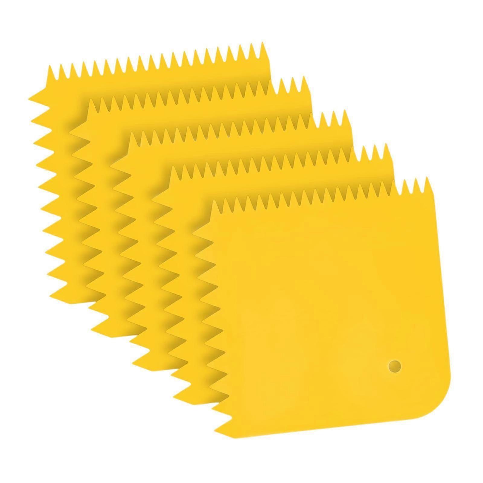 5x Adhesive Spreader Reusable Trowel for Polyester Resin Putty Applying Glue Square