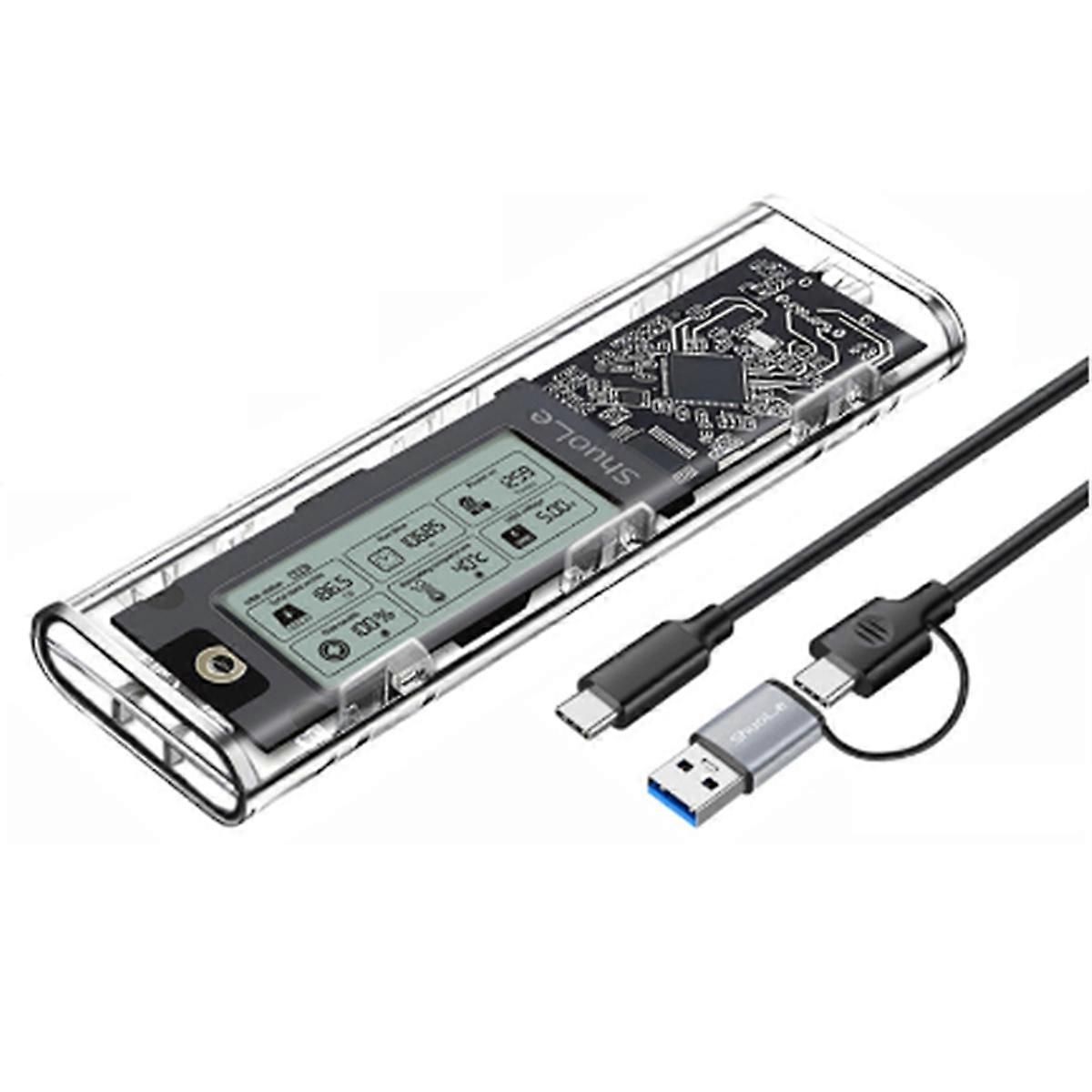 ShuoLe M. 2 NVME / NGFF Dual Protocol Solid State Drive Case Intelligent Digital Health Detection T