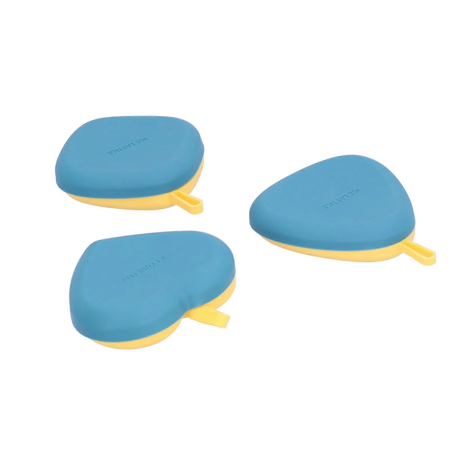 3Pcs/Set Silicone Ice Cubes Tray Mini Geometric Shape Ice Mould Baking Tool for Home Kitchen