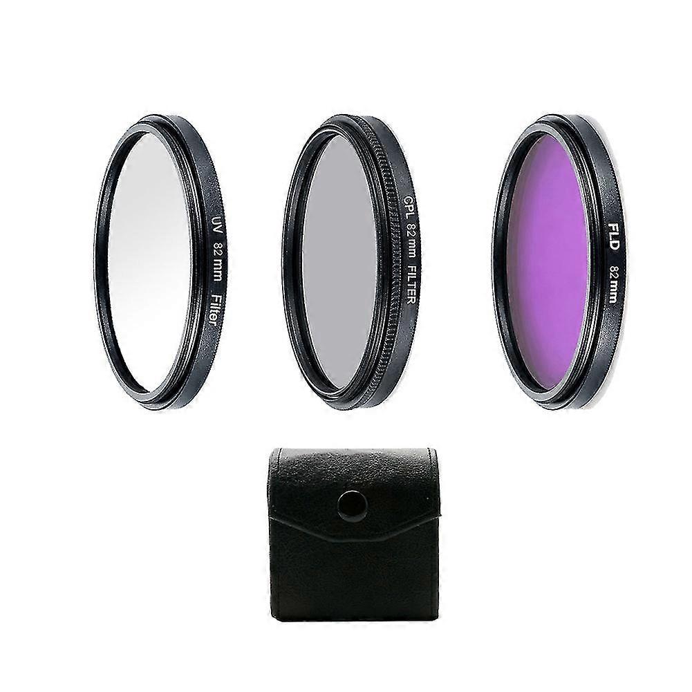 Professional UV CPL Polarizer FLD Photo Photography Filter Kit for SLR Camera