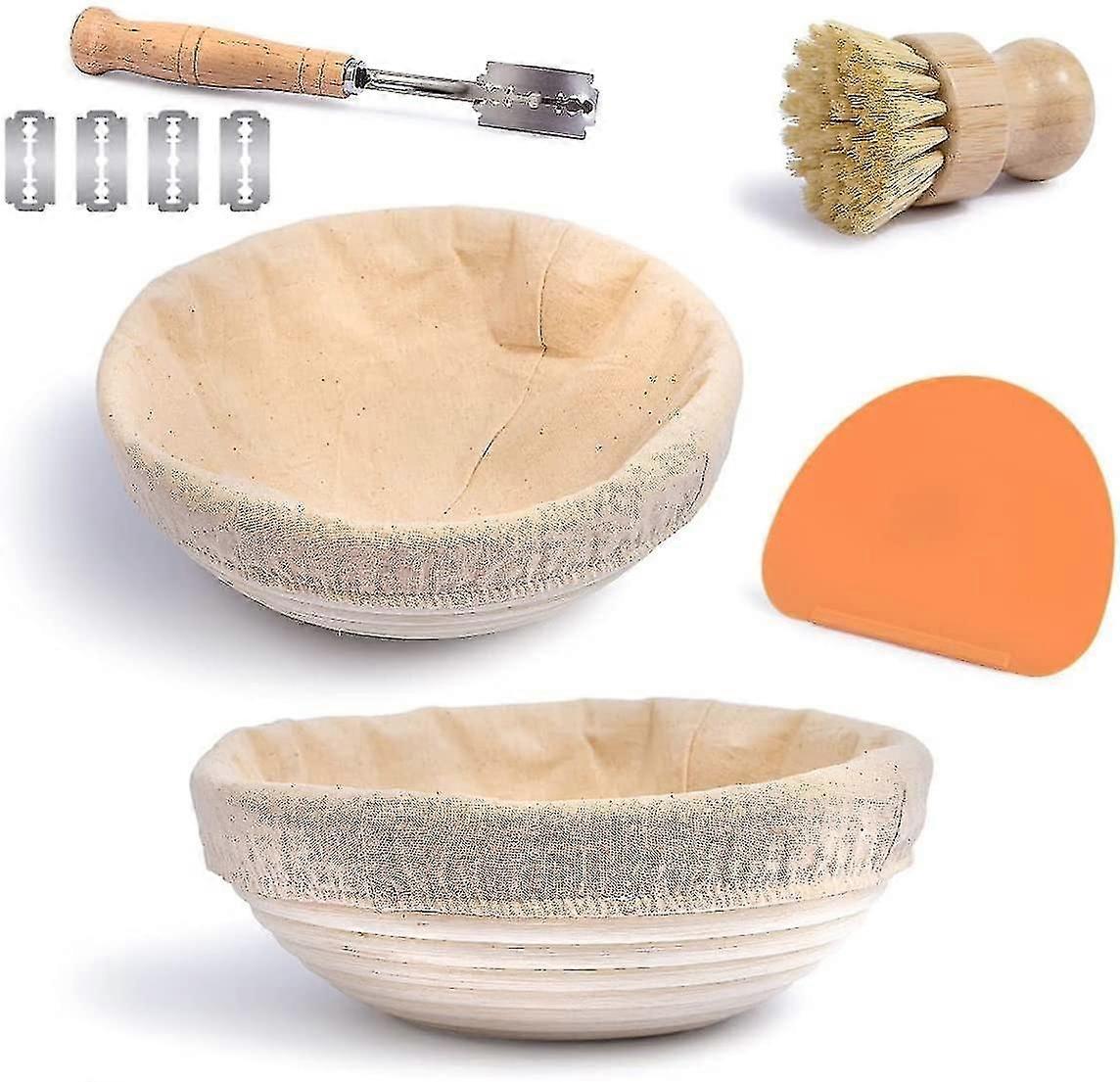 Bread Proofing Basket Set (round) - Bread Proofing Baskets