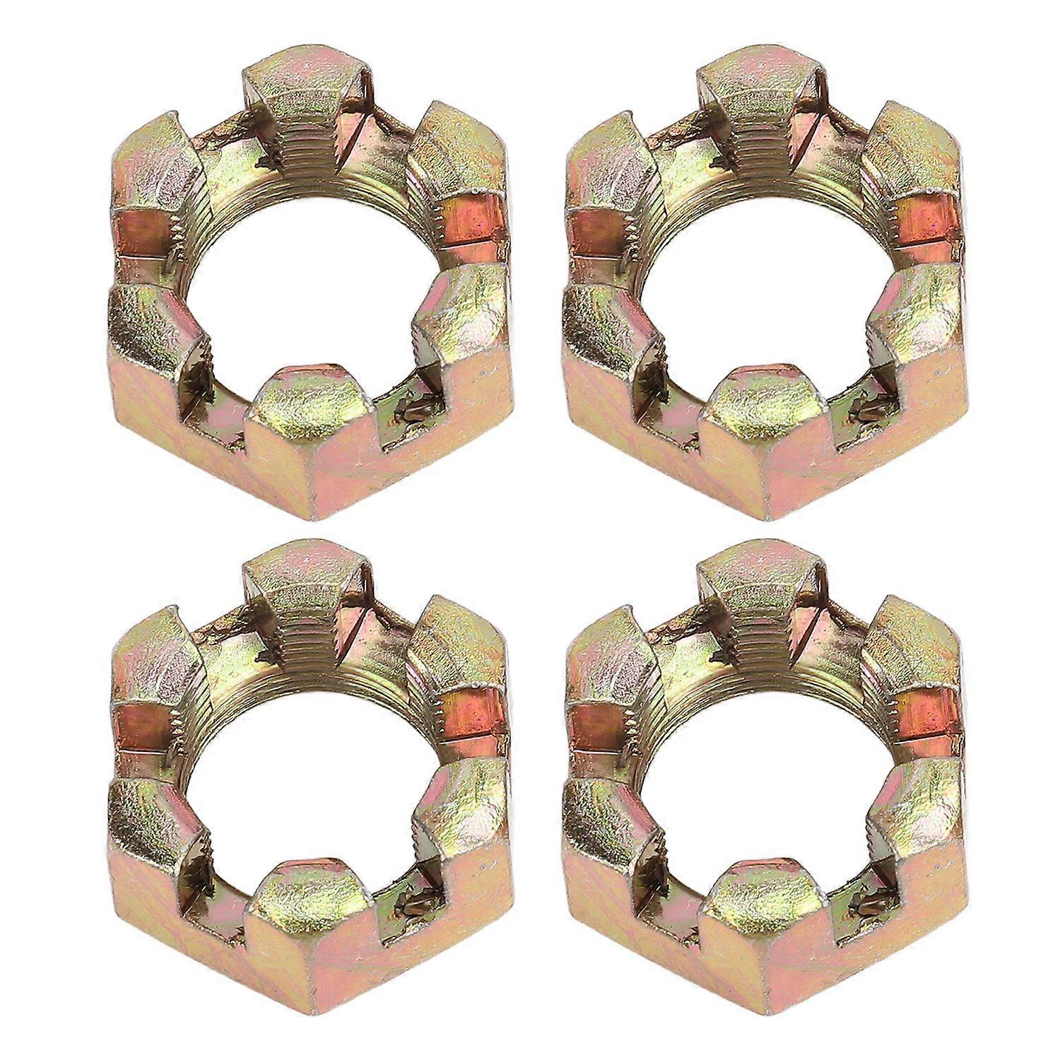 4PCS 20mm Wheel Hub Axle Castellated Nuts Steel Alloy Powerful Performance for 150cc 250cc Quad Dirt