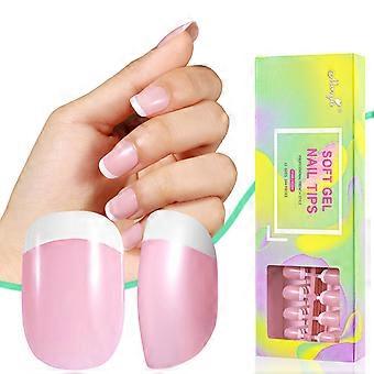 Trendy Full Wraps French Manicure Nail Tips Perfect for Daily Wear and Special Occasions