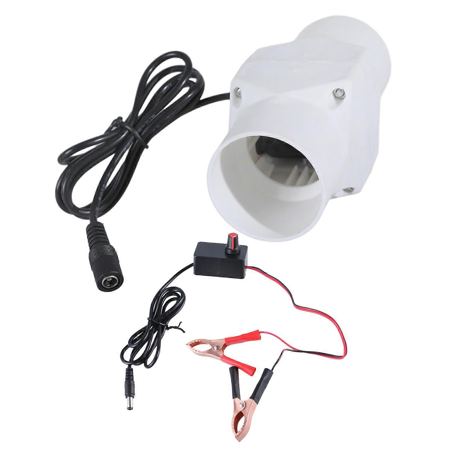 Inline-Kanalventilator Belüftung Abluftverstärker Lüfter Filterkanal Kit 12V Abluftgebläse Abluftventilator mit einstellbarer Drehzahl