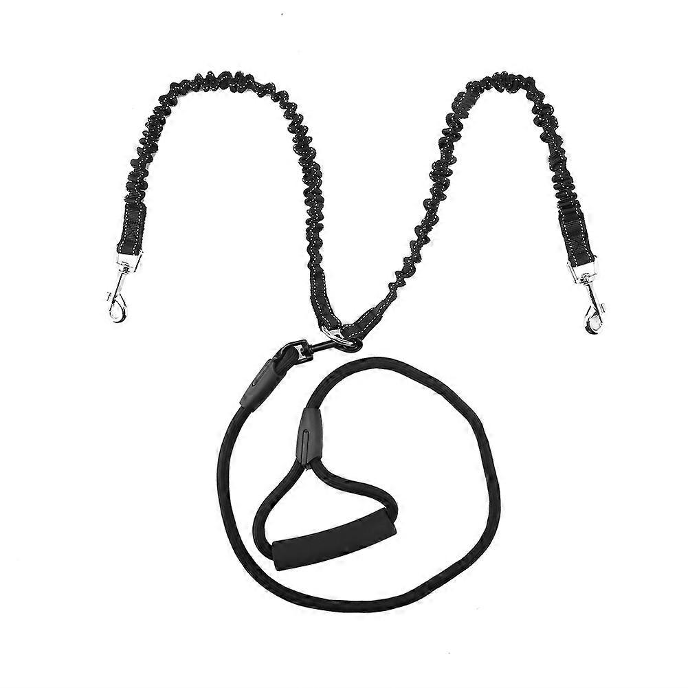 Dog Collar for Two Dogs Training Leash Pulling Rope Traction Chain