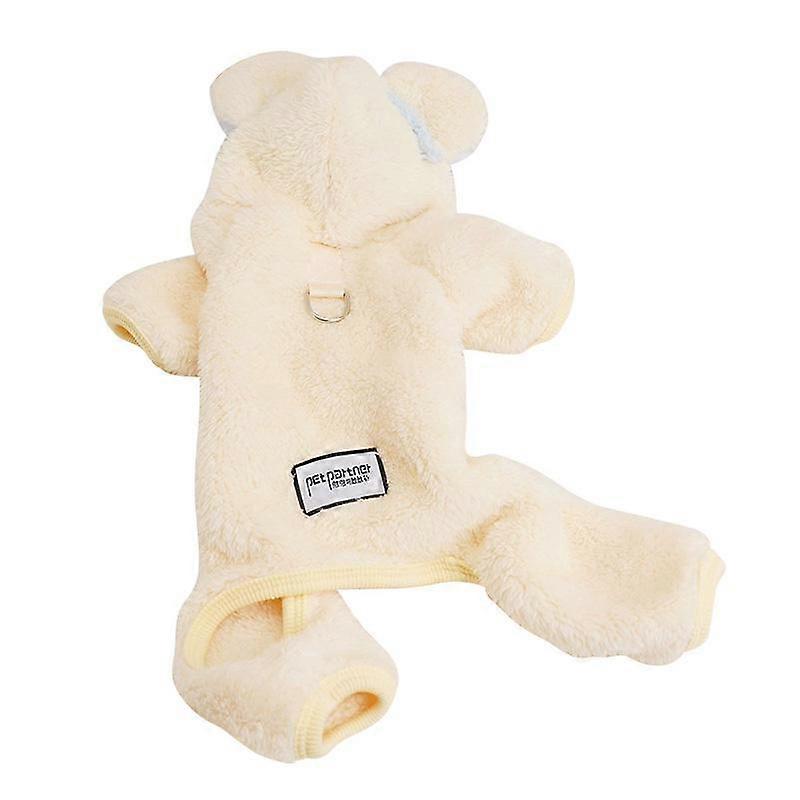 Polar Fleece Dog Clothes Winter Dog Clothes Plush Dog Jumpsuit for Small Medium Puppy Cat Fleece Pajamas Coat Chihuahua Poodle Costume Pet Clothing
