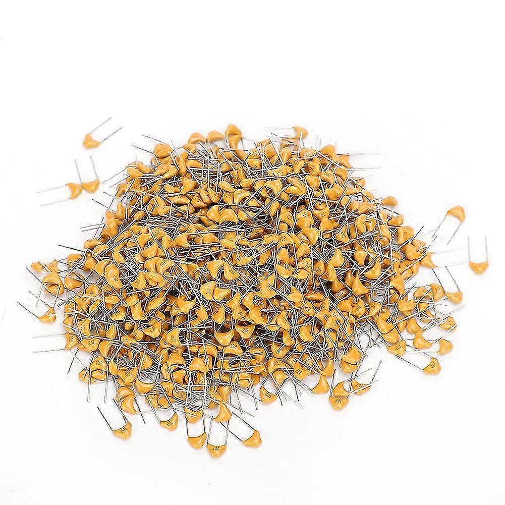 1000Pcs Monolithic Capacitor InLine Ceramic 1000PF 5.08mm Lead Pitch DC50V 10% Deviation