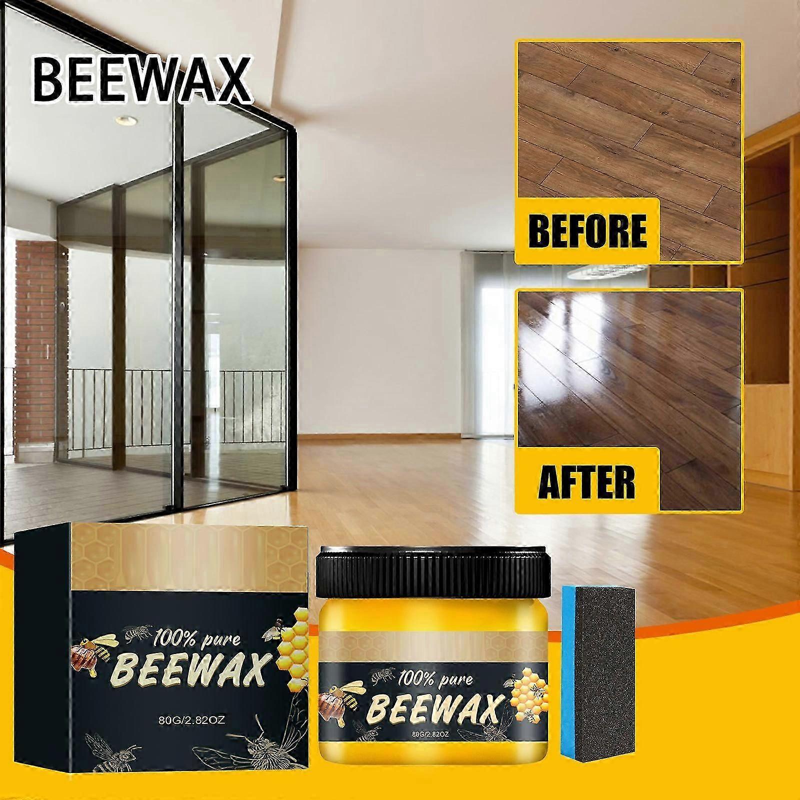 Wood Seasoning Beewax, Multipurpose Beeswax Furniture Polish Bee Wax For Floor Table Chair Cabinet Care, Anti-Cracking