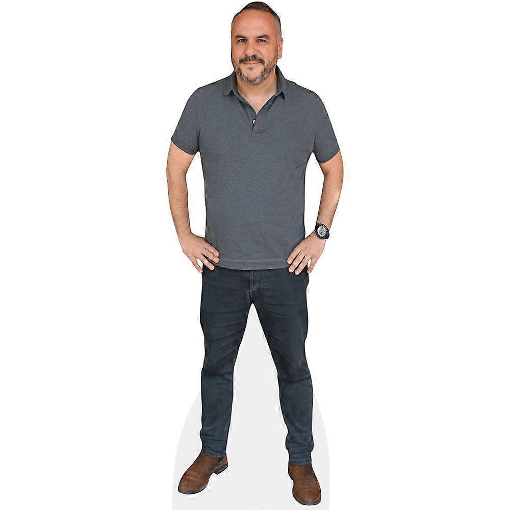 François-Xavier Demaison (Grey T-shirt) Cardboard Cutout (lifesize OR mini size). Standee. Stand Up.